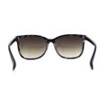 thumbnail image 4 of Womens Minimal Simple Horn Rim Marble Pattern Plastic Sunglasses Burgundy Tortoise Brown, 4 of 4