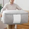 thumbnail image 1 of XWSHYW Almacenamiento de Ropa y Armarios. Bolsas de Almacenamiento de Ropa con Asa y Cremallera, Bolsas de Viaje para Mudanzas, Ropa Pequeña, Cojines, Edredones, 1 of 6
