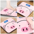 thumbnail image 3 of WHAMVOX Cartoon Body Weight Scale Electronic USB Charging Tempered Glass for Home Use Pink 1PC, 3 of 8