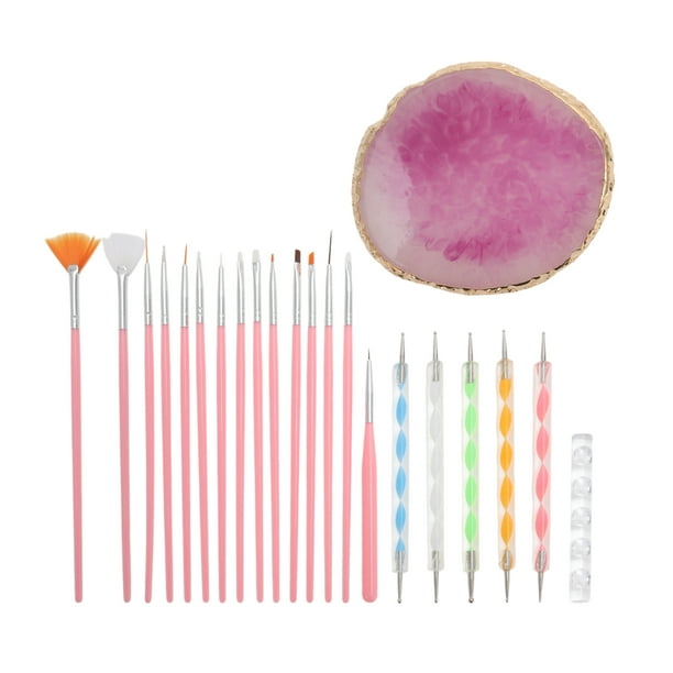 1 Set Paleta de Arte de Uñas Portátil Rosa