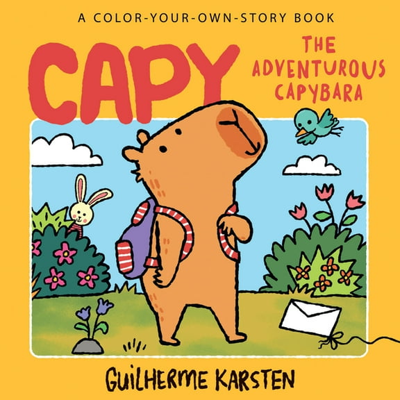 Capy - The Adventurous Capybara: A Color-Your-Own-Story Book, (Paperback)
