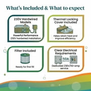Lifesmart Coronado (LS600DX) Hot Tub - 7 Person, 65-Jet, 220v, Arctic White/ Espresso Brown