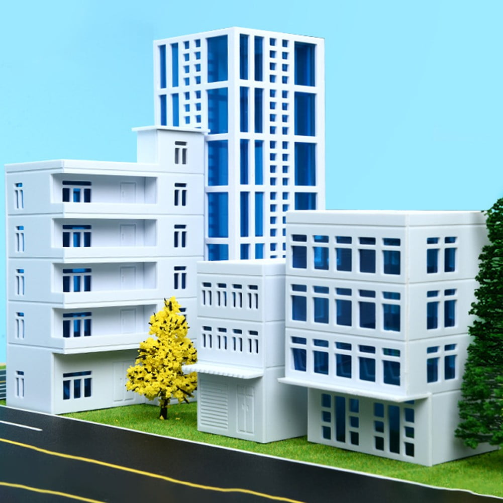 Buy Train Railroad N Scale Building Model Office Apartment Building Diy Model 1150 Online at