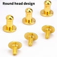 thumbnail image 6 of Round Head Button Studs for Belt Shoe Handbag Purse, 4MM 7MM 8MM, 6 of 20