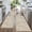 Beige-brown, variant on Washable Hallway Runner Rug 2x10: Non Slip Vintage Boho Carpet with Rubber Backing for Kitchen Entryway Hall Holiday Farmhouse Neutral Cream Long Runners (Blue,2'x10')