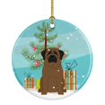 thumbnail image 1 of Merry Christmas Tree Bullmastiff Ceramic Ornament, 1 of 1