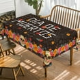 thumbnail image 2 of Dia de Muertos Tablecloth 52x70 Inch Rectangular, Day of The Dead Mexico Marigold Sugar Skull Washable Table Cover for Party Picnic Dinner Decor, 2 of 6