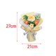 thumbnail image 4 of Ramo de Flores Sunnimix Adorno hecho a Mano Centro de mesa Flores de punto Día de la madre para cumpleaños Boda Amarillo, 4 of 8