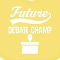 thumbnail image 4 of Inktastic Future Debate Champ Debating Boys or Girls Baby Bib, 4 of 4