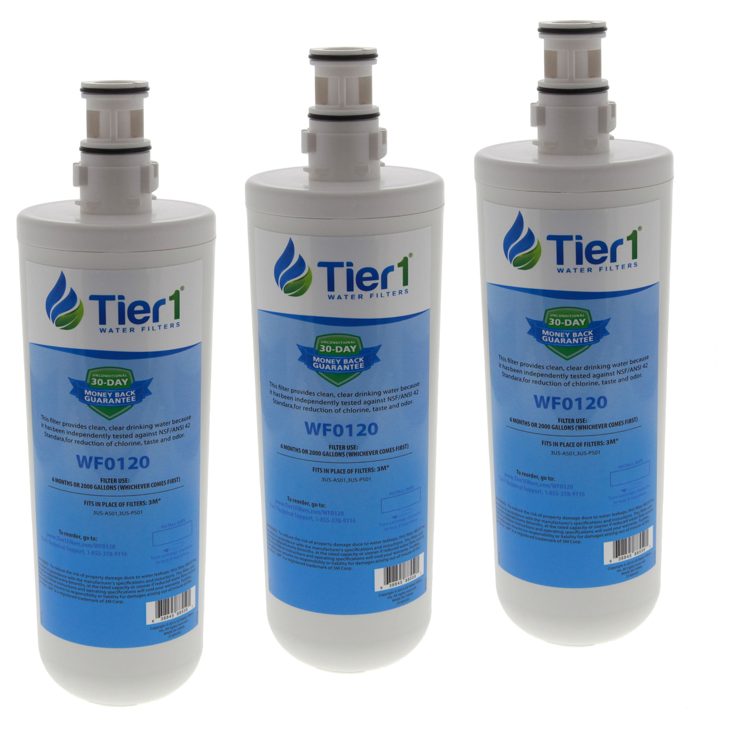 Tier1 Replacement for Filtrete 3USAF01 Standard Water Filter 3 Pack
