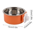 thumbnail image 3 of Pet Crate Bowlslightweight Stainless Steel Pet Bowls,Removable Dog Cage Hanging Bowl for Puppy Cat Rabbit Ferret Birds Guinea Pigs, 3 of 6