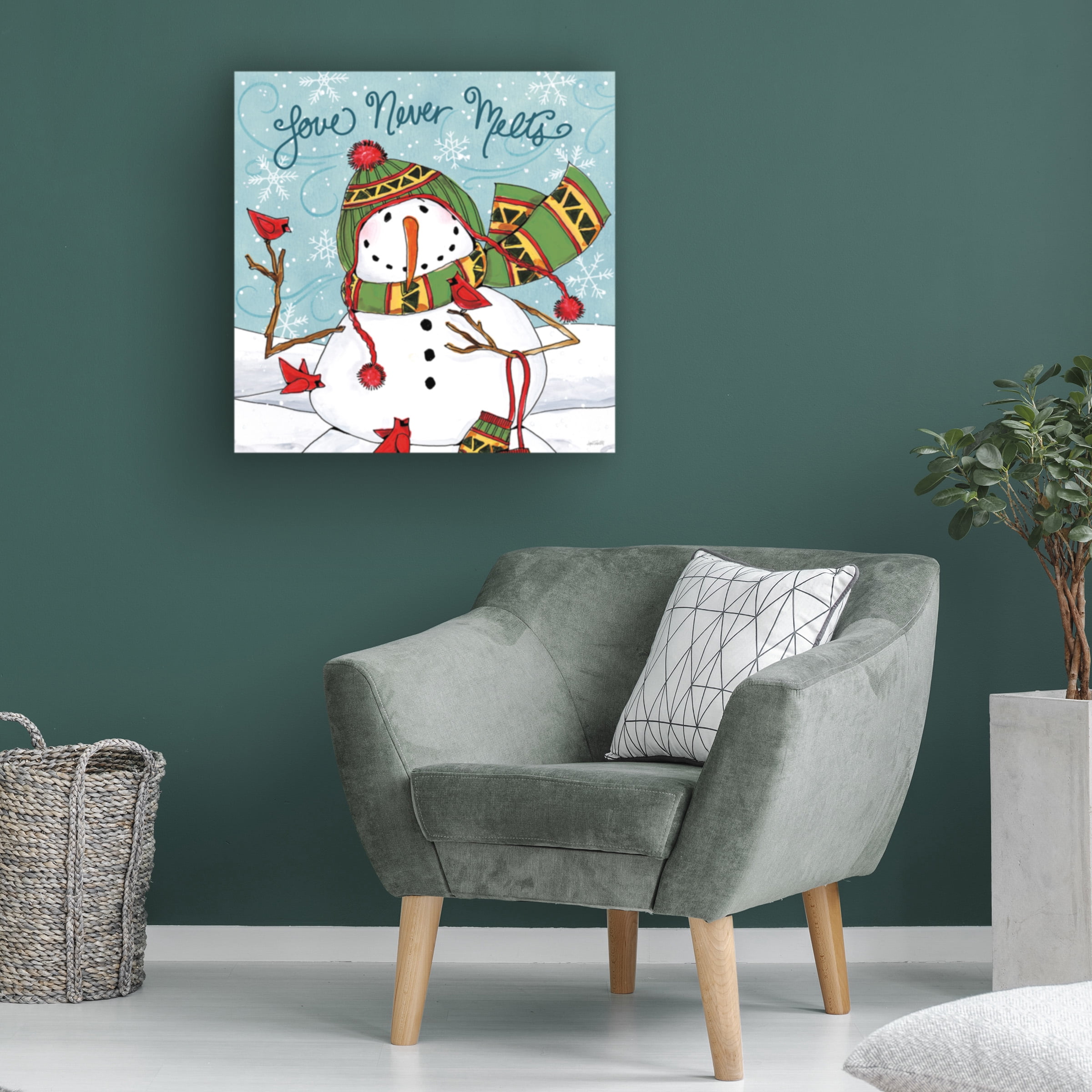 Anne Tavoletti 'Snowplace Like Home V' Canvas Art