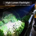 thumbnail image 4 of TRAHOO-3pack LED Flashlights High Lumens, Tactical Flashlight, 5 Modes, Zoomable, Waterproof, Adjustable Brightness Flash Light for Camping, Everyday, Hiking, Outdoor & Emergency Use, 4 of 4