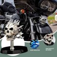 thumbnail image 3 of Matsuzay Decoración de esqueleto de motocicleta de Halloween, adorno de resina 3D, señal de cabeza de motocicleta Horrible, calcomanía de ventana, Kits de decoración para fiestas Plata Matsuzay HA009255-03B, 3 of 6