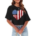 thumbnail image 2 of ZFWDUNSA Womens Casual Fashion Printed Crew Neck Short Sleeve Pullover T Shirt, 2 of 4