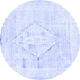 thumbnail image 1 of Ahgly Company Indoor Round Persian Blue Traditional Area Rugs, 8' Round, 1 of 4