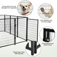 thumbnail image 6 of Coziwow 8-Panel Heavy Duty Dog Kennel Pets Shelter Playpen Outdoor, 5'x 5' x4', 6 of 12