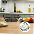 thumbnail image 6 of OUNONA Iron Mesh Storage Basket for Fruit and Snacks with Portable Handles in Black, 6 of 7