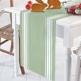 thumbnail image 2 of Sage Green Stripes Table Runner 13.8x71inch Modern Art Waterproof Table Cloth Holiday Kitchen Dining Table Decorations for Indoor Outdoor Home Party Coffee, 2 of 8