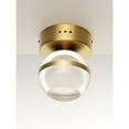 thumbnail image 5 of E24590-93NAB ET2 Lighting Swank-6W 1 LED Flush/Wall Mount-4.75 Inches wide by 6 inches high-Natural Aged Brass Finish, 5 of 5