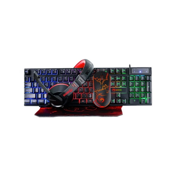 Kit Marvo Teclado Mouse USB Gamer CM-409 Color Negro Store Line