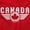 Red, variant on Canada Aviator Badge Retro Cool Men's Graphic T Shirt Tees Brisco Brands L