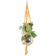 thumbnail image 2 of Decoración para interiores y exteriores para colgar plantas y flores en macetas, macramé amarillo, 2 of 6