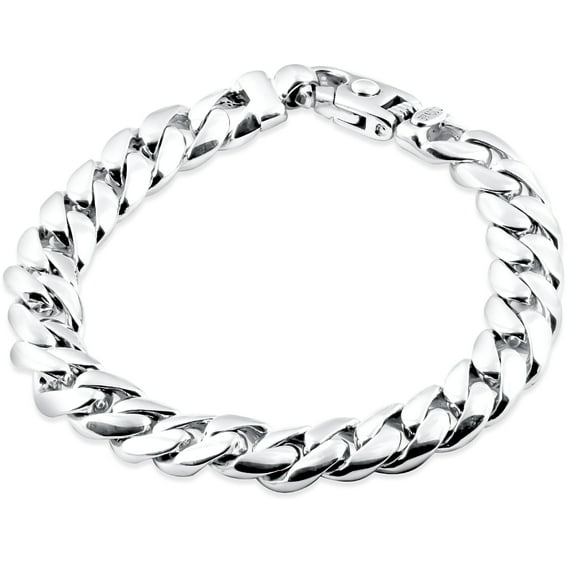 Pompeii Men's Cuban Link 14k Gold (67gram) or Platinum (107gram) 10.5mm Bracelet 8.75" (,)