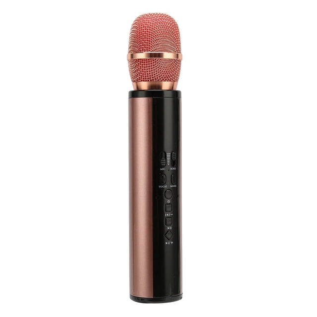 Handheld Microphone, DSP Noise Reduction Wireless Karaoke Mic with Ear Monitoring and Tuning, for Smartphone PC Live Singing