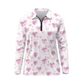 thumbnail image 2 of Uorisanigo Pink Heart Long Sleeve Golf Polo Shirts for Women Size XL Relaxed Breathable Moisture Wicking Casual Tennis Activewear Casual Outing Wear for Women, 2 of 7