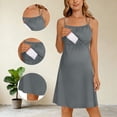 thumbnail image 4 of ShomPort Womens Summer Nursing Dress Adjustable Straps Soft Sleeveless Sleep Cami Dress for Maternity Breastfeeding, 4 of 7