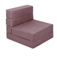 thumbnail image 1 of Sofá cama plegable individual Atlas Basic Rosa Minimalista, 1 of 8