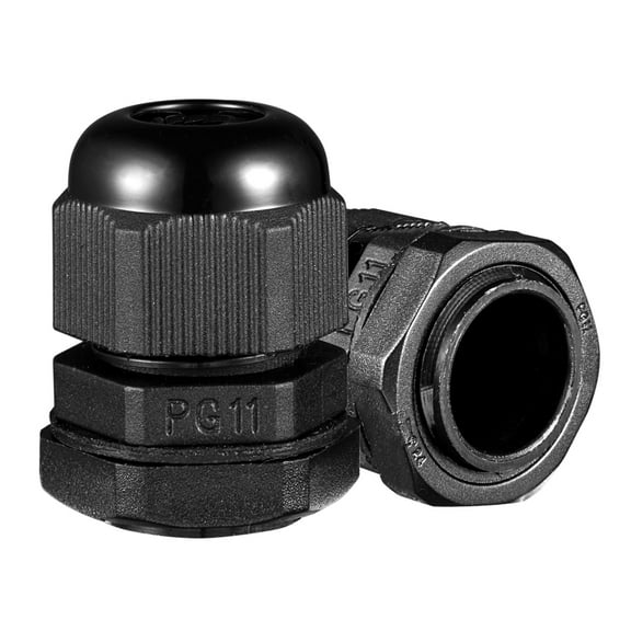 Uxcell PG11 IP68 Nylon Cable Gland Joint Adjustable for 5mm-10mm Dia Cable Wire 10 Pack