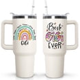 thumbnail image 1 of 40 oz Gigi Tumbler with handle Lid and Straw, Best Gigi Ever Vacuum Insulated Travel Coffee Mug CupTumbler, Mothers Day Gifts for Grandmother, 1 of 6
