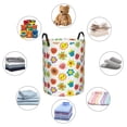 thumbnail image 6 of Goofa Cartoon Flowers Printed Circular Hamper,Laundry Basket with Handles,Storage Baskets Foldable,Large Capacity Laundry Hamper-Small, 6 of 8
