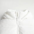thumbnail image 4 of HILEELANG Girls Cropped Puffer Jacket, Hooded Short Winter Coat for Kids and Teens, Off White, 11-12Y, 4 of 8