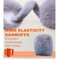 thumbnail image 5 of Winter Ear Muffs for Women Men - Foldable Fuzzy Earmuffs Faux Fur Ear Warmer, Perfect Ear Covers for Cold Days, 5 of 6