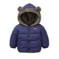 thumbnail image 2 of AJZIOJIRO Boys Girls Hooded down Jacket Zipper Puffer down Jacket Outerwear Fall & Winter Kids Clothes Coat, 2 of 8