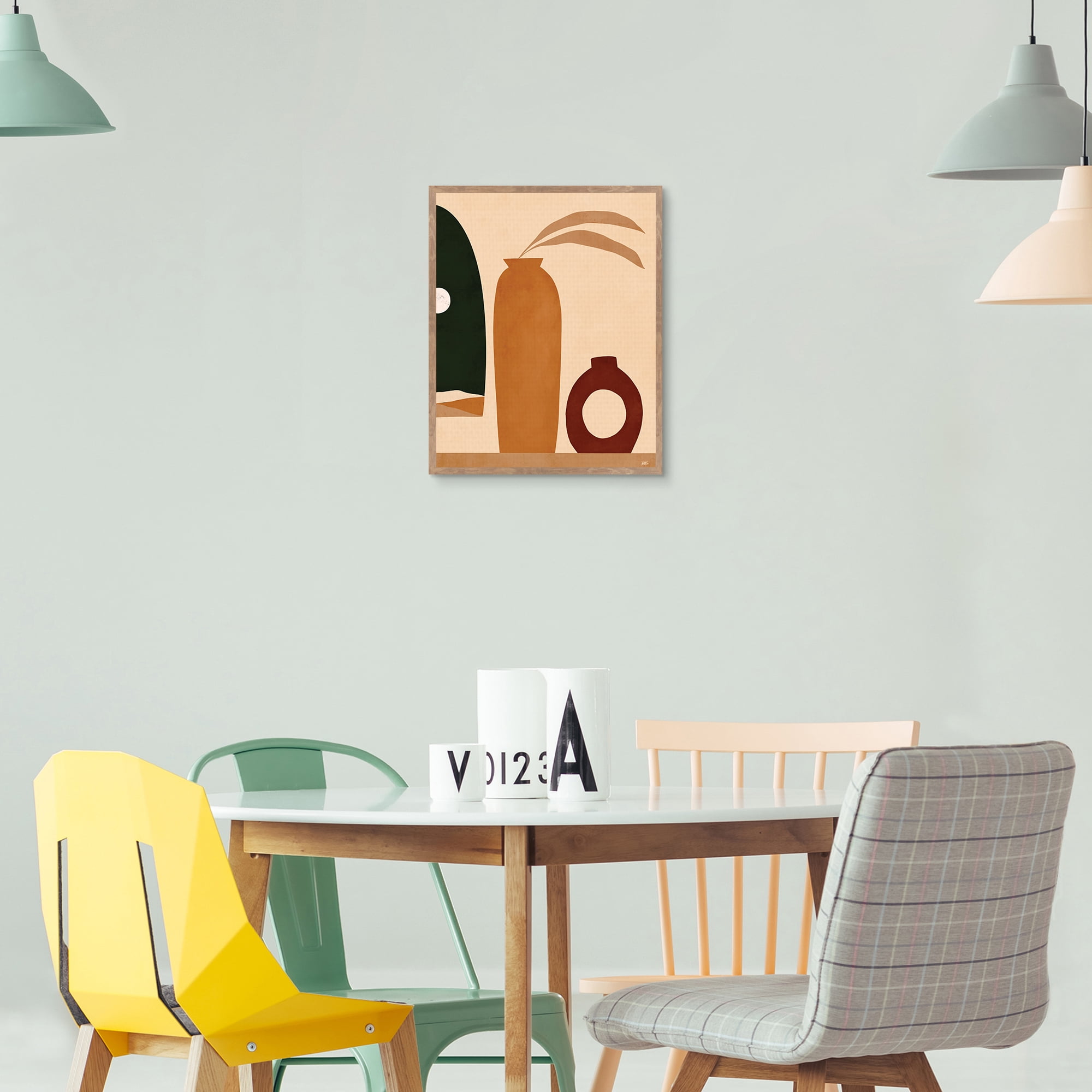 Ochre 2 by Bria Nicole Framed Canvas Art Print
