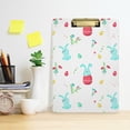 thumbnail image 6 of FMSHPON Easter Rabbit Clipboard Hardboard Wood Nursing Clip Board and Pull for Standard A4 Letter 13x9 inches, 6 of 8