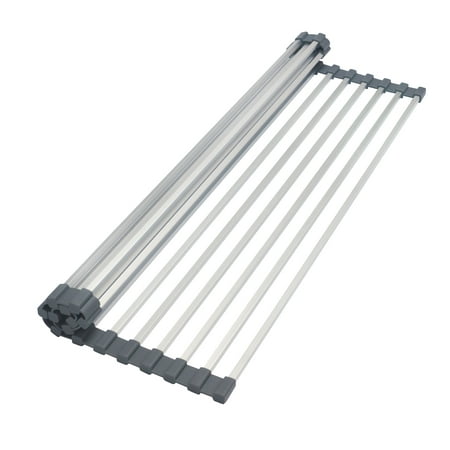 Deluxe Drying Rack - Real Home Deluxe Aluminum Over the Sink Drying Rack