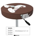 thumbnail image 4 of Balery Unicorn and Wine Fundas de asiento para taburete de bar redondo de tela de terciopelo ajustables que protegen de arañazos y manchas para sillas de 14 a 17 pulgadas.-12 inch, 4 of 7