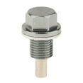thumbnail image 1 of pitrice M12X1.25 Anodized Magnetic Engine Oil Pan Drain Bolt Plug for Gray, 1 of 7