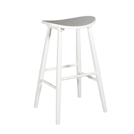 Curve Stool-Color:White,Seat Height:24"