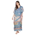 thumbnail image 2 of Caftans pour Femmes Longue Maxi Grande Taille Robe Caftans Manches 3/4 Robes pour Dames Filles en Ligne, 2 of 7