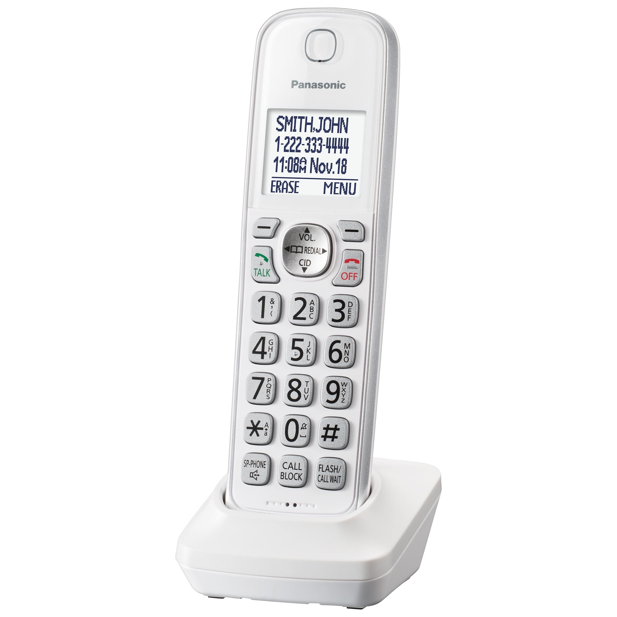 Panasonic Cordless Home Phone, 2 Handsets, Call Block