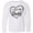 AA-White, variant on Inktastic I Love My Daddy in Black Chalk Heart Long Sleeve Youth T-Shirt