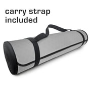 Athletic Works Deluxe High Density Foam Yoga and Fitness Mat, 8mm Thick, 72 x 24, 1 Count, Grey