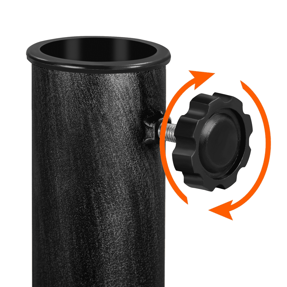 Renwick Patio Market Umbrella Base, 30 lb Round Resin, Black
