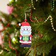 Christmas Tree Wooden Painted Old Man Pendant Decoration Pendant And